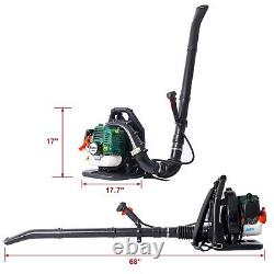 OSAKAPRO 52CC 2-Cycle Gas Backpack Leaf Blower with Extension Tube Green