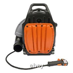 Orange Air Cooled Petrol Gas Power Backpack 2-Stroke Engine Leaf Blower Sweep