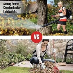 PX-Trunk Gas Leaf Blower 52cc 2 Cycle Engine Backpack Blower Powerful Gas Power