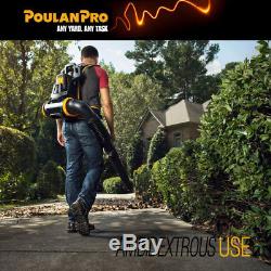 Poulan Pro 58-Volt Cordless 675 CFM 150 MPH Backpack Leaf Blower (WithBattery)