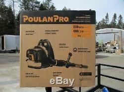 Poulan Pro PR46BT 46-cc 2-cycle 220-MPH 490-CFM Gas Backpack Leaf Blower