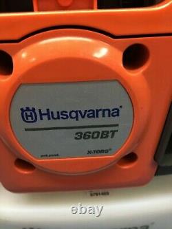 READ Husqvarna 360 BT 360BT 65.6cc 232MPH X-Torq Backpack Leaf Blower