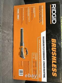 RIDGID Handheld Leaf Blower 18 V R01601B Brushless Cordless Tool Only 510 CFM