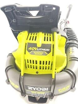 RY40404-NEW-RYOBI 145 MPH 625CFM 40V Lithium-Ion Cordless Backpack Leaf Blower