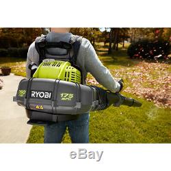 RYOBI 2-cycle 38cc 175 MPH 760 CFM Gas Backpack Leaf Blower Variable Speed