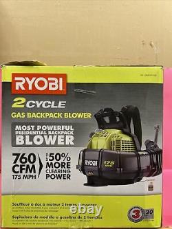 RYOBI Gas Backpack Blower 38cc 175MPH 760 CFM Antivibration Adjustable Speed455