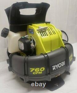 RYOBI RY38BP 175 MPH 760 CFM 2 Cycle Gas Backpack Leaf Blower 2 Stroke
