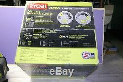 RYOBI RY40440 145 MPH 625CFM 40V Lithium-Ion Cordless Backpack Leaf Blower