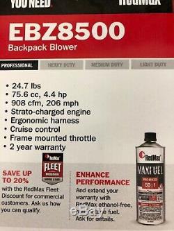 RedMax EBZ8500 Back Pack Leaf Blower