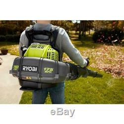 Refurbished RYOBI OVAL Backpack Gas-Powered Leaf Snow Blower 175 MPH 760 CFM