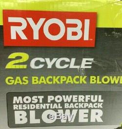 Ryobi 175 MPH 2 Cycle Variable Speed 38cc Gas Backpack Leaf Blower, 760CFM