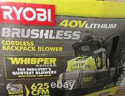Ryobi 40 Volt Whisper Series 145 MPH Backpack Leaf Blower TOOL ONLY(HL321)