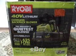 Ryobi 40v Cordless Battery Powered Backpack 40v Leaf Blower 145 Mph Tool Only