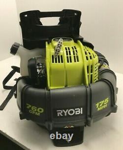 Ryobi RY38BP Backpack Leaf Blower 17 MPH 760CFM 38cc 2-Cycle Gas GR M