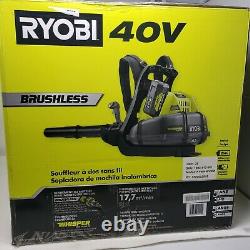 Ryobi RY40440 Black/Green Brushless Backpack Blower