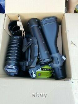 Ryobi Ry40440 145 MPH 625 CFM 40v Backpack Blower 5ah battery and charger incl
